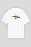 Counter Strike Baskılı Beyaz Unisex Oversize Tişört - Tshirt