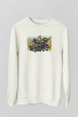 Counter Strike Baskılı Beyaz Unisex Sweatshirt