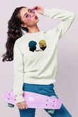 Counter Strike Baskılı Beyaz Unisex Sweatshirt