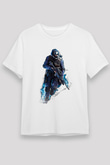 Counter Strike Baskılı Unisex Beyaz Tişört - Tshirt