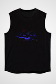 Counter Strike Baskılı Unisex Siyah Kolsuz Tişört - Tshirt