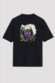 Counter Strike Baskılı Unisex Siyah Oversize Tişört - Tshirt