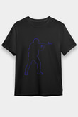 Counter Strike Baskılı Unisex Siyah Tişört - Tshirt