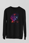 Cowboy Bebop Baskılı Unisex Siyah Sweatshirt