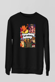 Cowboy Bebop Baskılı Unisex Siyah Sweatshirt