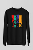 Cowboy Bebop Baskılı Unisex Siyah Sweatshirt