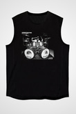 Cozy Powell Siyah Unisex Kolsuz Tişört