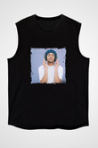Craig David Baskılı Unisex Siyah Kolsuz Tişört