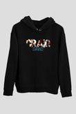 Craig David Siyah Unisex Kapüşonlu Sweatshirt