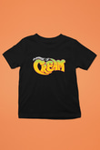Cream Baskılı Unisex Siyah Çocuk Tişört - Tshirt