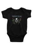 Crimson Glory Baskılı Unisex Siyah Bebek Body - Zıbın