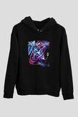 Crimson Glory Baskılı Unisex Siyah Hoodie