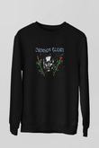 Crimson Glory Baskılı Unisex Siyah Sweatshirt