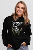 Crimson Glory Siyah Unisex Kapüşonlu Sweatshirt