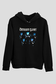 Crimson Glory Siyah Unisex Kapüşonlu Sweatshirt