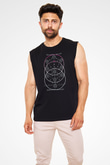Crimson Glory Siyah Unisex Kolsuz Tişört