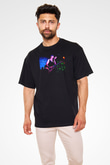 Crimson Glory Siyah Unisex Oversize Tişört T-Shirt