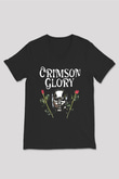 Crimson Glory Siyah Unisex V Yaka Tişört