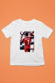 Cristiano Ronaldo Baskılı Beyaz Unisex Çocuk Tişört