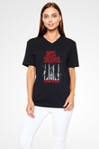 Cryptic Slaughter Siyah Unisex V Yaka Tişört