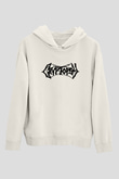 Cryptopsy Baskılı Beyaz Unisex Kapüşonlu Sweatshirt