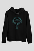 Cryptopsy Baskılı Unisex Siyah Kapüşonlu Sweatshirt