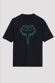 Cryptopsy Baskılı Unisex Siyah Oversize Tişört - Tshirt
