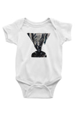 Crystal Lake Baskılı Beyaz Unisex Bebek Body - Zıbın