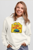 Crystal Lake Baskılı Beyaz Unisex Kapüşonlu Sweatshirt