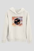 Crystal Lake Baskılı Beyaz Unisex Kapüşonlu Sweatshirt