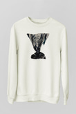 Crystal Lake Baskılı Beyaz Unisex Sweatshirt
