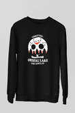 Crystal Lake Baskılı Unisex Siyah Sweatshirt