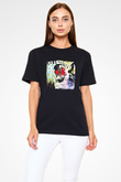 Cure Baskılı Unisex Siyah Tişört