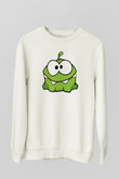 Cut the Rope Beyaz Unisex Sweatshirt