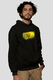 Çuvaşistan - Chuvashia Bayrağı Baskılı Unisex Siyah Hoodie