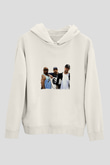 Cypress Hill Baskılı Unisex Beyaz Kapüşonlu Sweatshirt