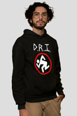 D.R.I Siyah Unisex Hoodie