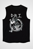 D.R.I Siyah Unisex Kolsuz Tişört