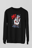 D.R.I Siyah Unisex Sweatshirt