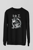 D.R.I Siyah Unisex Sweatshirt