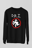 D.R.I Siyah Unisex Sweatshirt