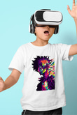 Dabi Baskılı Beyaz Unisex Beyaz Çocuk Tişört - Tshirt