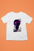 Dabi Baskılı Beyaz Unisex Beyaz Çocuk Tişört - Tshirt