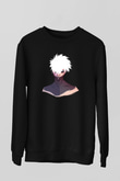 Dabi Baskılı Unisex Siyah Sweatshirt