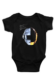 Daft Punk Baskılı Siyah Bebek Body - Zıbın