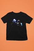 Daft Punk Baskılı Siyah Unisex Çocuk Tişört