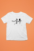 Daft Punk Beyaz Unisex Çocuk Tişört
