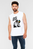 Daft Punk Beyaz Unisex Kolsuz Tişört