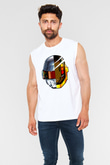 Daft Punk Beyaz Unisex Kolsuz Tişört