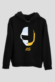 Daft Punk Siyah Unisex Hoodie